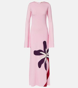 Cala de la Cruz Amay floral jersey maxi dress