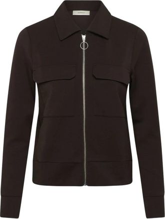 Inwear Zip-throughs - Dames - Vesten met rits - Bruin - 3XL - Hoodies & sweatvesten