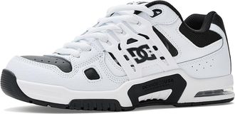 DC AT-2 Mens Skate Shoes White/Black : 11.5 D - Medium, Leather/Synthetic