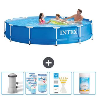 Intex Piscina Con Estructura Redonda - 366x76 Cm - 7-piezas Scb85