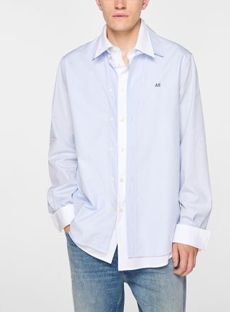 Acne Studios Mens Overlaid effect loose shirt