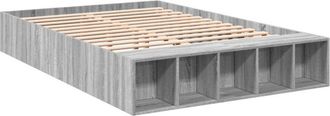 vidaXL Vidaxl - Estructura de cama madera de ingeniería gris Sonoma 120x200 cm