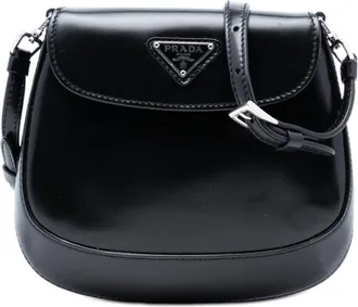 Prada Pre-owned Prada Mini Spazzolato Cleo Flap ZV1YZ30U77YCKKUB