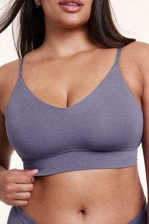 Harper Wilde Cloud Cotton Triangle Bralette in Slate at Nordstrom, Size Xxx-Large