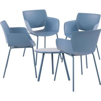 Clp Clp - Grupo De Asientos Berena Azul 4 Sillas