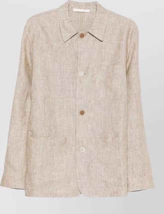 120% Lino linen tailored jacket long sleeve design