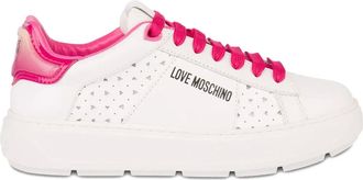 Love Moschino logo-detail sneakers - White