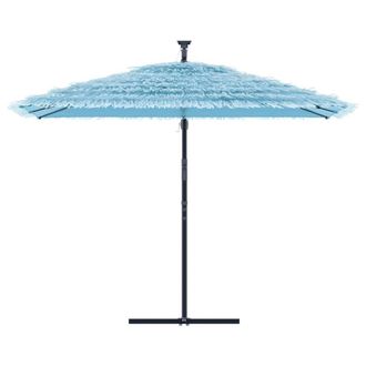 Berkfield Home Durable Garden Parasol with Steel Pole Blue 290x290x238 cm | Size: 290 x 290 x 238 cm
