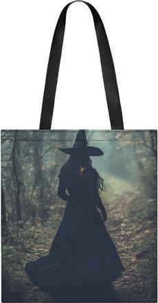 Generic The Witch Dark Forests Tote Bag for Women Men Shoulder Bags Purses Pouch Handbags