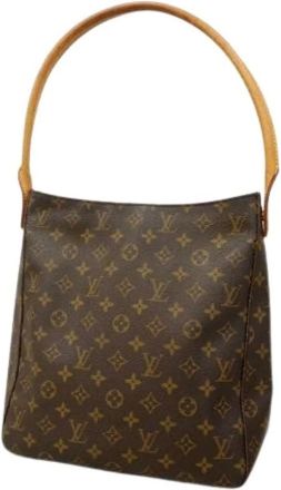Louis Vuitton Pre-owned Shoulder Bags, female, Brown, Size: ONE SIZE Pre-owned Looping GM Shoulder Bag