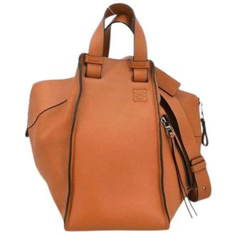 Loewe Pre-owned Lederen Handtas - Dames - Pre-owned - Bruin - Maat: ONE Size Leer