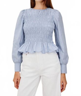 Rails Tabi Top In Oxford Stripe