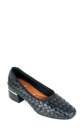 Kenneth Cole Birdie Woven Leather Pump in Black Woven Leather at Nordstrom Rack, Size 8