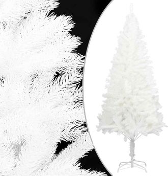 vidaXL Rbol Artificial De Navidad Con Hojas Realistas Blanco 210 Cm Vidaxl