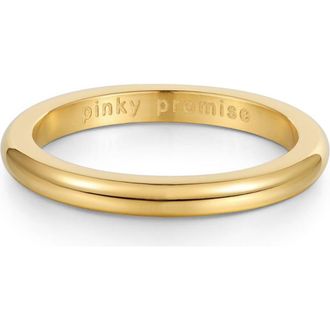 Mantra Pinky Promise Ring in Yellow Gold at Nordstrom, Size 5
