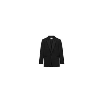 Saint Laurent Single-Breasted Tuxedo Jacket - male - Saint Laurent - Blazers - Black - L - Jackets