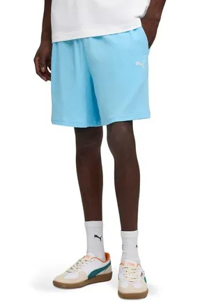 Puma Wardrobe Essentials Relaxed Waffle Knit Shorts in Vibrant Blue at Nordstrom, Size Xx-Large
