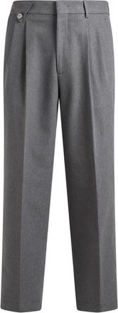 Etro Rechte Broek - Heren - Straight fit broeken - Grijs - M - Wol - Broeken