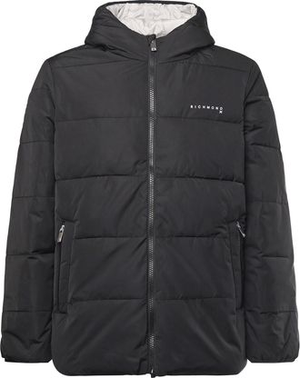 John Richmond Reversible Down Jacket With Hood And Logo