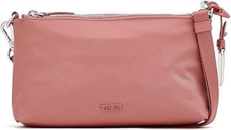 Tumi Adela Crossbody Cross Body Womens Handbags Pink Clay, Leather/Microfiber/Nylon