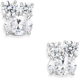 Nadri Stellar Cluster Stud Earrings in Rhodium at Nordstrom