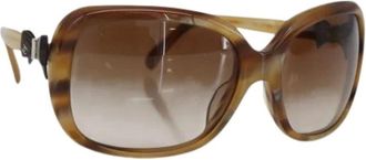 Chanel Pre-owned Accessories, female, Brown, Size: ONE SIZE Pre-owned Vintage Sunglasses