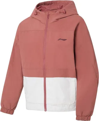 Li-Ning (WMNS) Li-Ning Gym Series Loose Sports Hooded Jacket Pink AFDS010-2