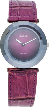 Jowissa Quartz Horloge - Dames - Horloges - Paars - ONE Size - Leer - Accessoires