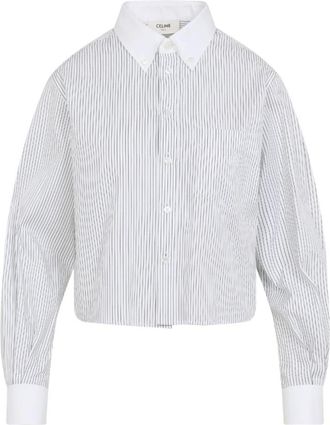 Celine Mujer, Blusas y Camisas, Azul, Talla: S