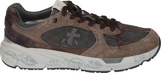Premiata Mase25 Earthy Suede Mesh Sneakers