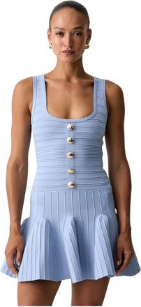 Retrof&ecirc;te Brooke Jurk - Dames - Korte kleedjes - Blauw - L - Nylon - Kleedjes
