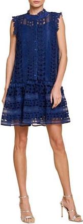 Ciebon Cara Butterfly Lace Shift Dress in Navy at Nordstrom Rack, Size Medium