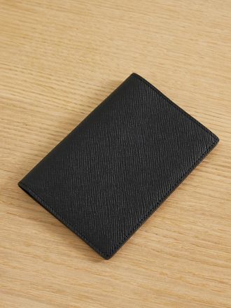 Smythson Portapassaporto In Pelle Panama Testurizzata - Nero