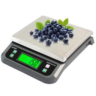 OEM Balanza De Cocina Electr&oacute;nica Multifuncional De Acero Inoxidable De 40 Kg/1 G Con Pantalla Lcd Retroiluminada, Escala De Precisi&oacute;n, Funci&oacute;n De Tara Y 