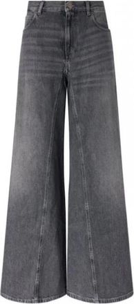 Pinko Wide Jeans - Dames - Loose Fit Jeans - Grijs - W27 - Jeans