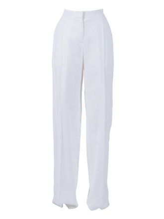 Elisabetta Franchi High Waisted Flap Pocket Straight-Leg Pants