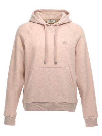 Etro Mens Logo Embroidery Wool Hoodie