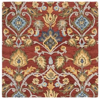 Safavieh Alfombra lana rojo/multicolore 183 x 183 cm