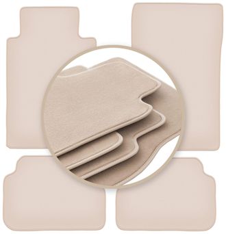 OEM Alfombrillas Beige Premium Para: Mercedes E W124 Coup&eacute; 1984-1997
