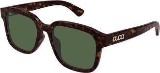 Gucci GG1798SA Asian Fit 002 Mens Sunglasses Tortoiseshell Size 55 - Free RX Lenses - Free RX Lenses