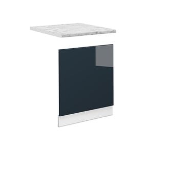 Vicco Panel Frontal Fame-line, Azul Oscuro Alto Brillo, 60 Cm, Et M&aacute;rmol