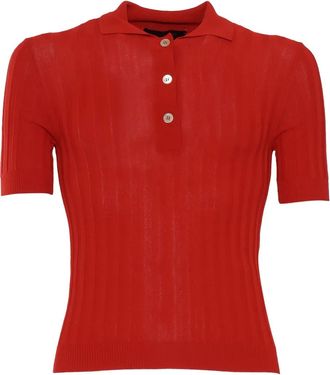 FILIPPO DE LAURENTIIS Polo a coste - Rosso