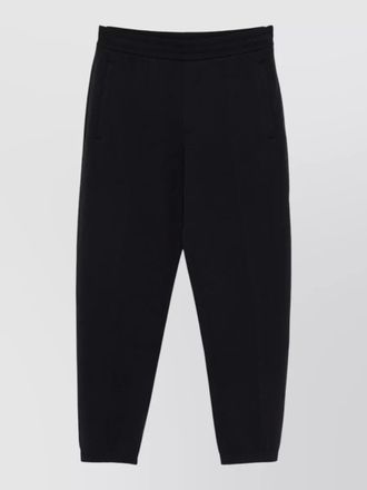 Emporio Armani cotton trousers featuring side and back pockets
