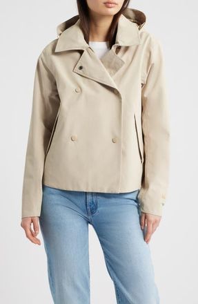 Helly Hansen Avenue Short Trench Coat in Khaki at Nordstrom, Size X-Large