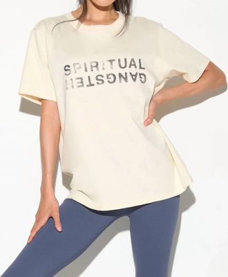 Spiritual Gangster Womens Logo Silverlake Top In Canvas