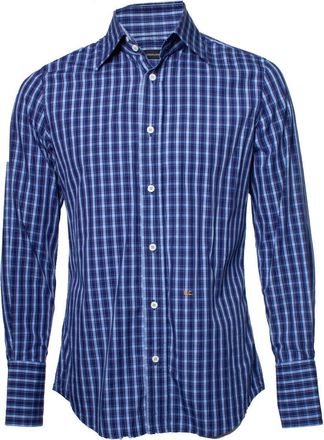 Dsquared2 dark blue checkered blouse