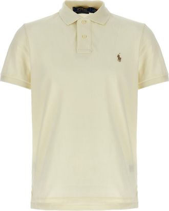Ralph Lauren Off White Logo Polo Shirt