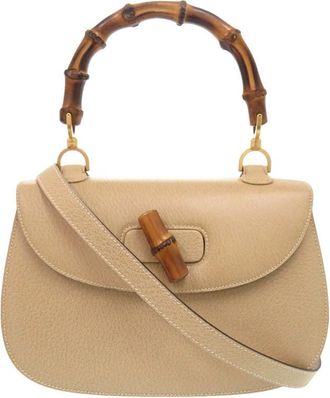 Gucci Pre-owned Gucci Grained Calfskin Bamboo Night Ladies W7HTIKAI2Y0S9H10