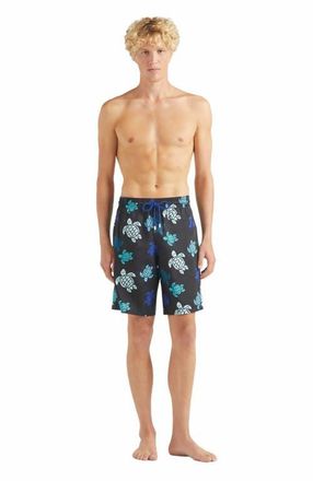 Vilebrequin Mens Multicolor Tortues Ultra-Light and Packable Swim Trunks in Noir at Nordstrom, Size X-Large