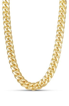 SHYMI Tori Cuban Chain Choker Necklace in Gold at Nordstrom, Size 15